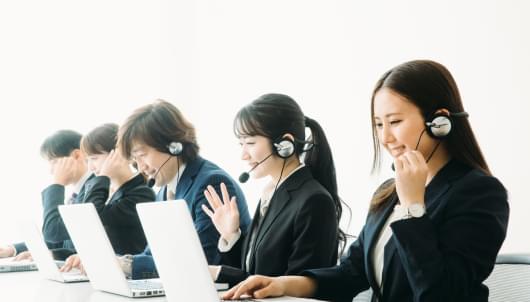 専門の知識を持つオペレーターが対応